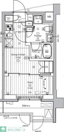 PREMIUMCUBE王子神谷の物件間取画像
